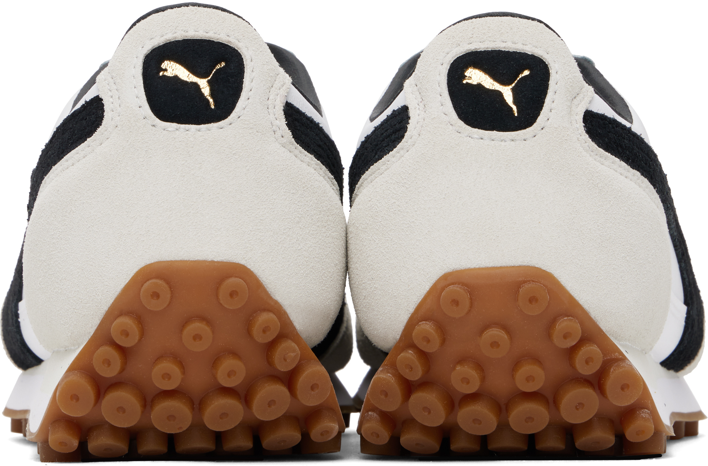 Puma Round-toe Low-top Casual Shoes In White