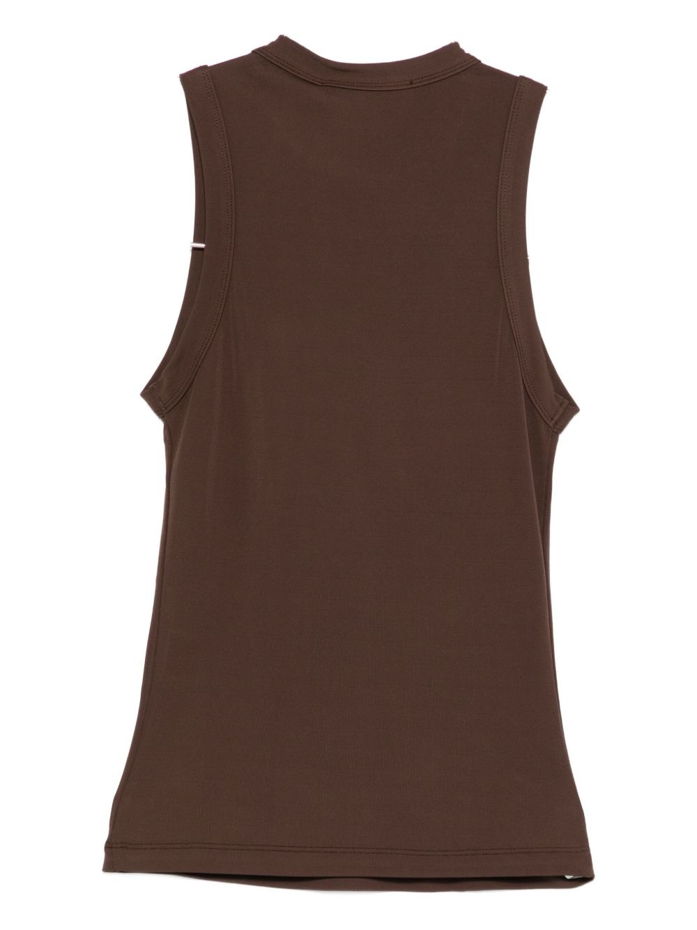 Aya Muse Knitted Vest In Brown