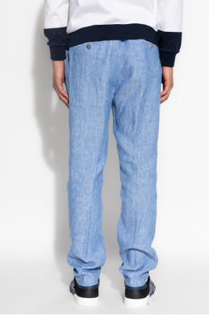 Paul & Shark Belt Loops Slacks In Blue