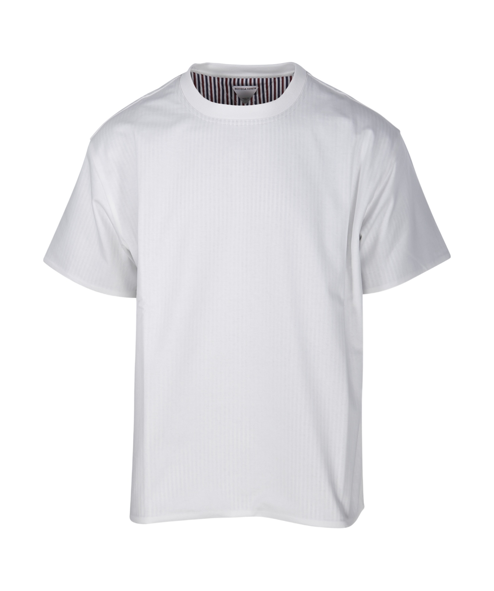 Bottega Veneta Double-layer Striped T-shirt In White