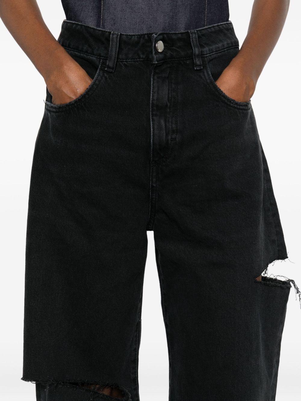Icon Denim Straight Leg Jeans In Black