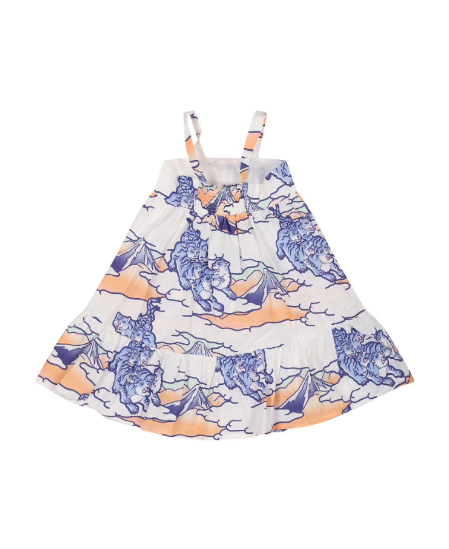 Kenzo Printed Dress In White