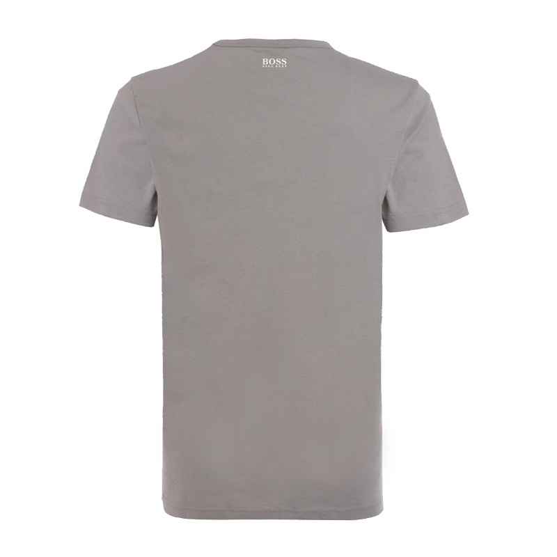 Hugo Boss Logo Short-sleeved T-shirt In Gray