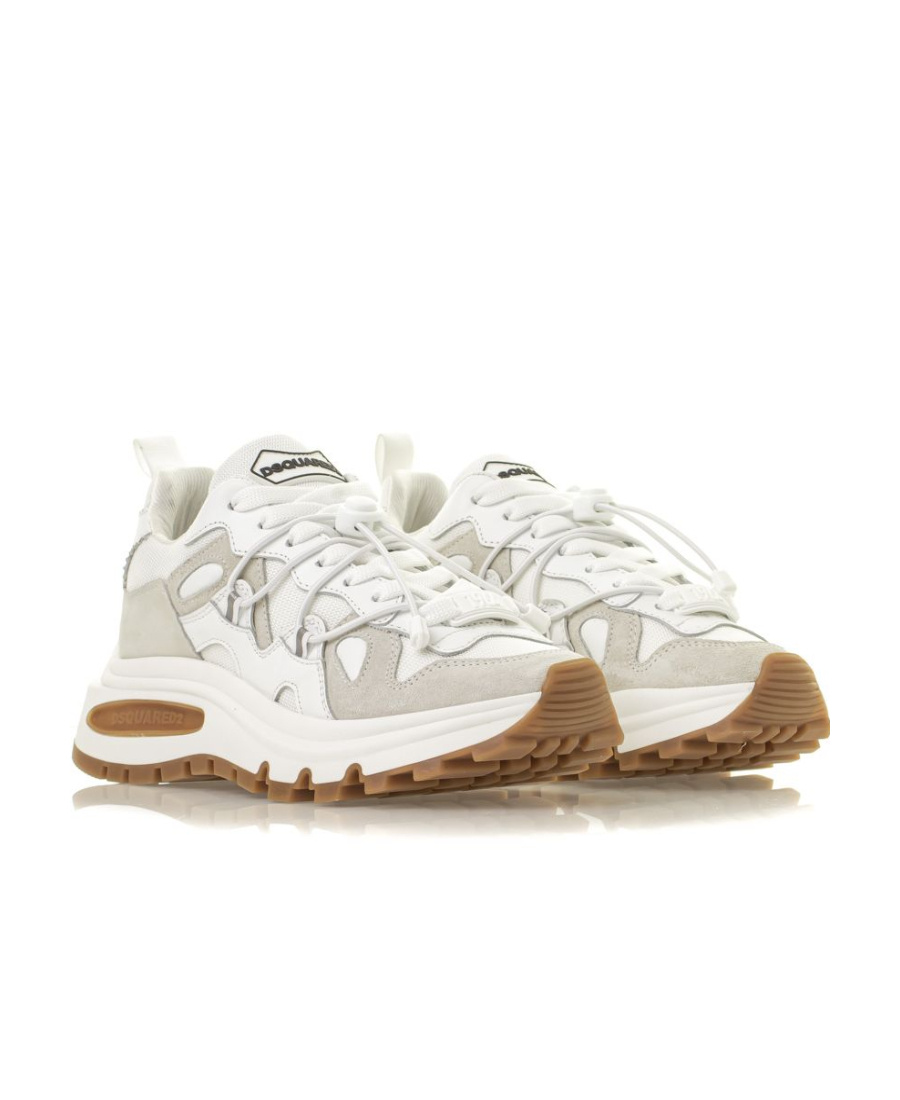 Dsquared2 Panelled Low-top Sneakers In White