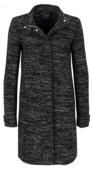 Armani Jeans Long-sleeved Coat In Black
