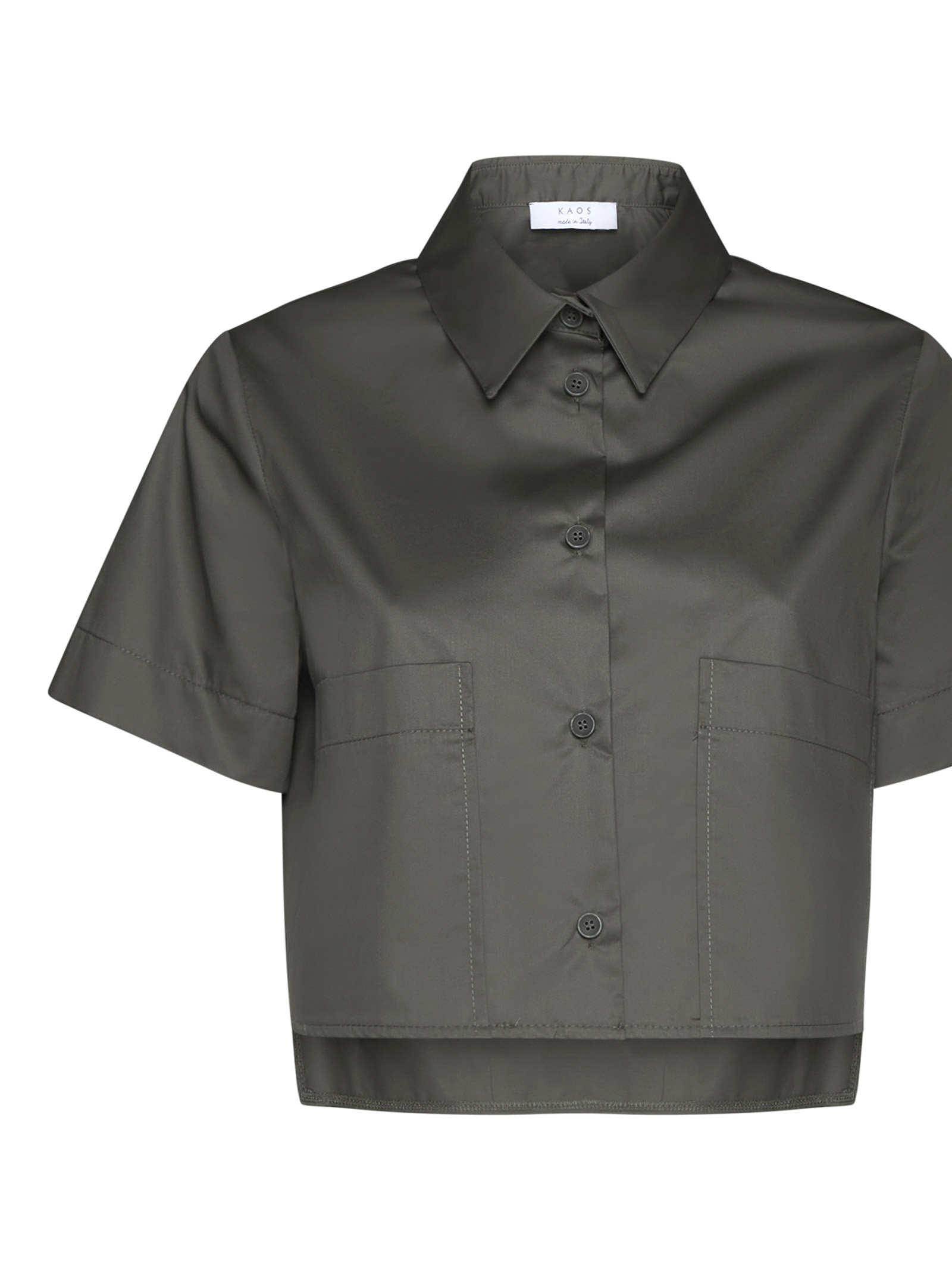 Kaos Patch-pocket Short-sleeve Shirt In Black