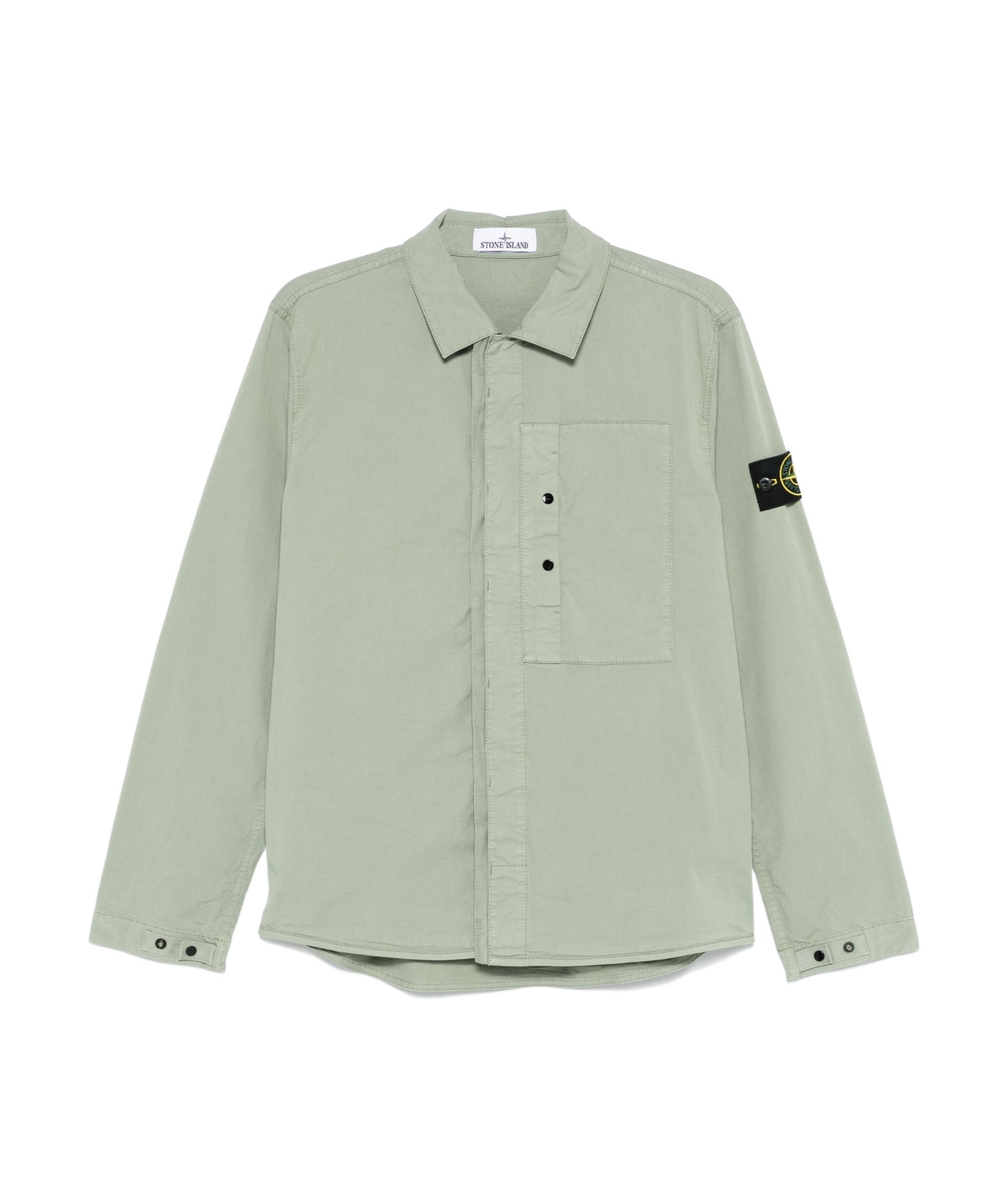 Stone Island Compass-badge Jacket In Green