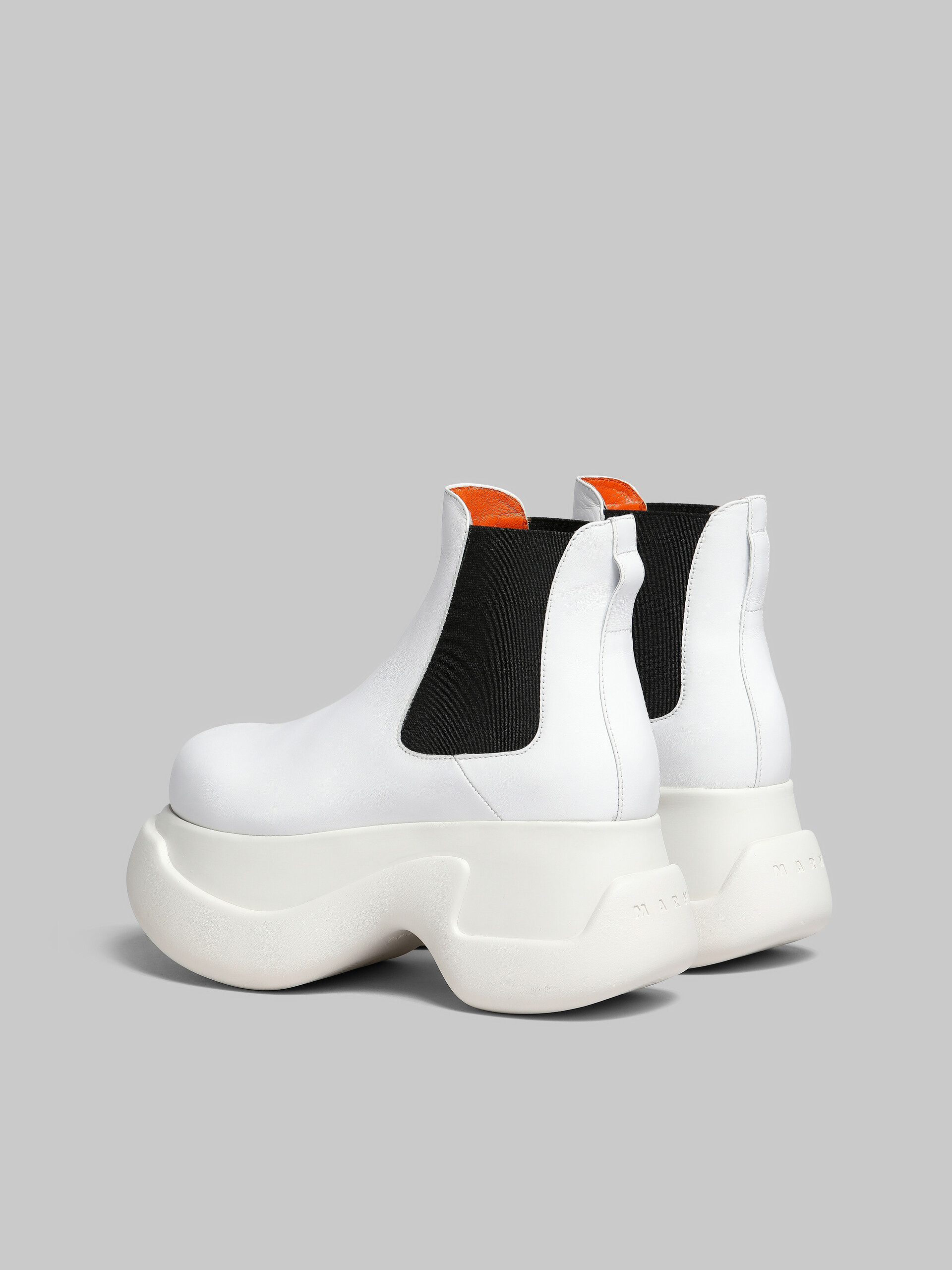 Marni Aras 23 Platform Chelsea Boots In White