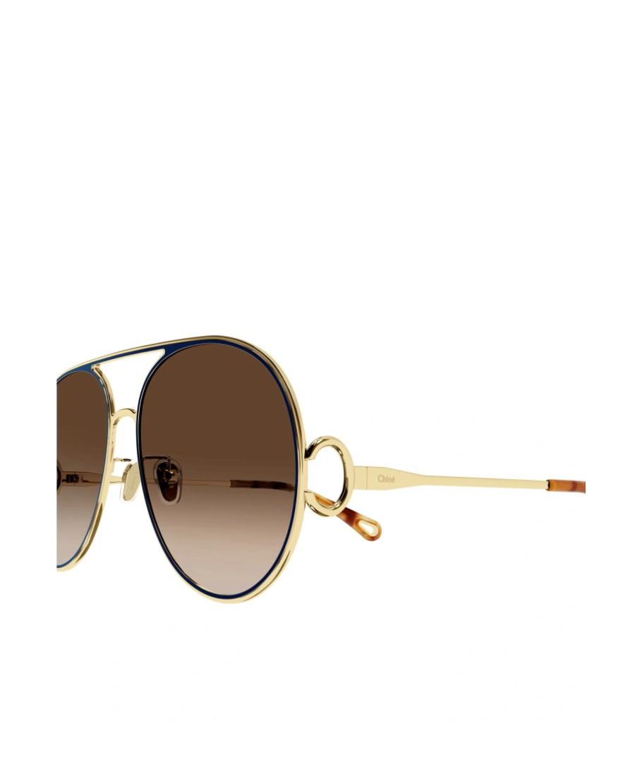 Chloé Pilot-frame Sunglasses In Green