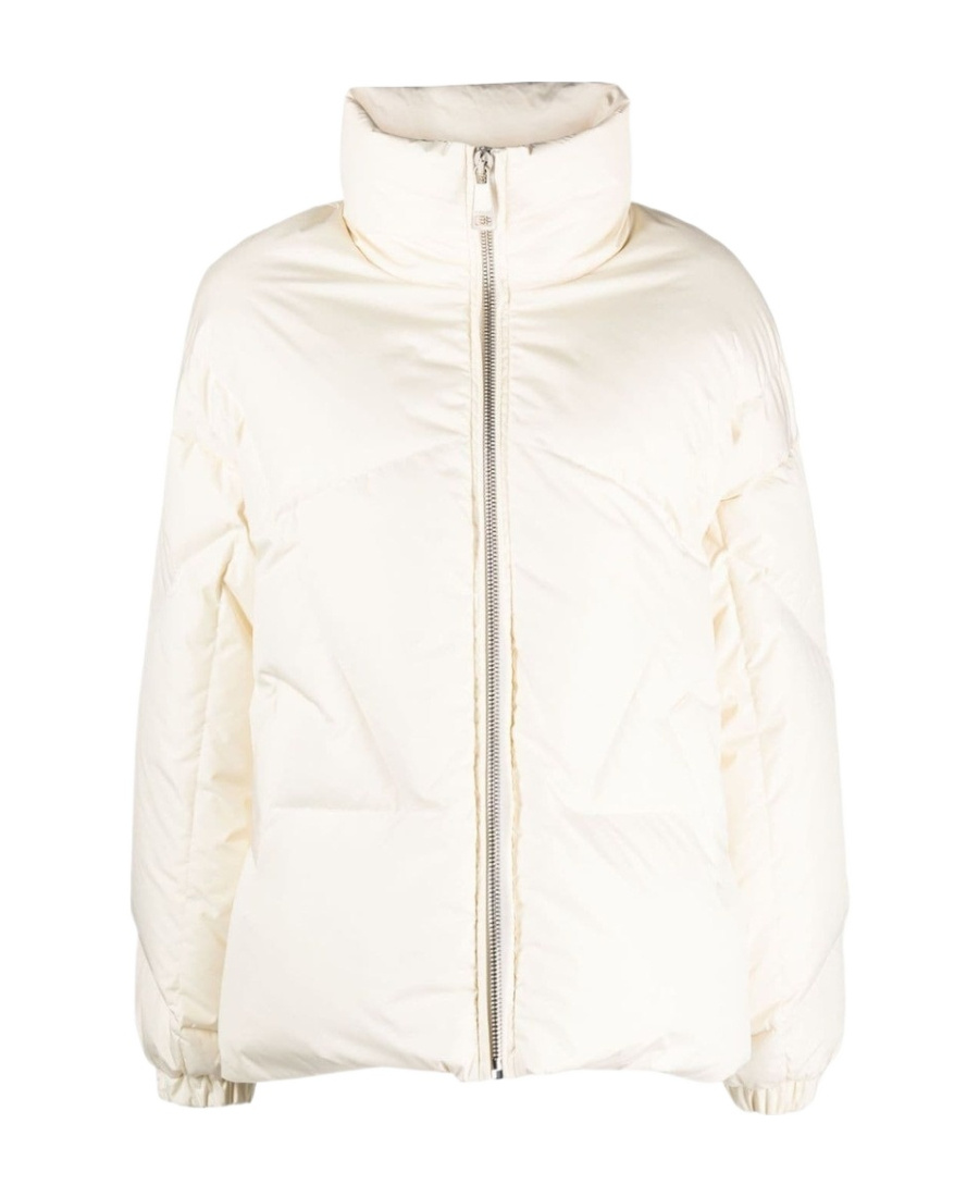 Khrisjoy Zipper Long-sleeved Down Jacket In White
