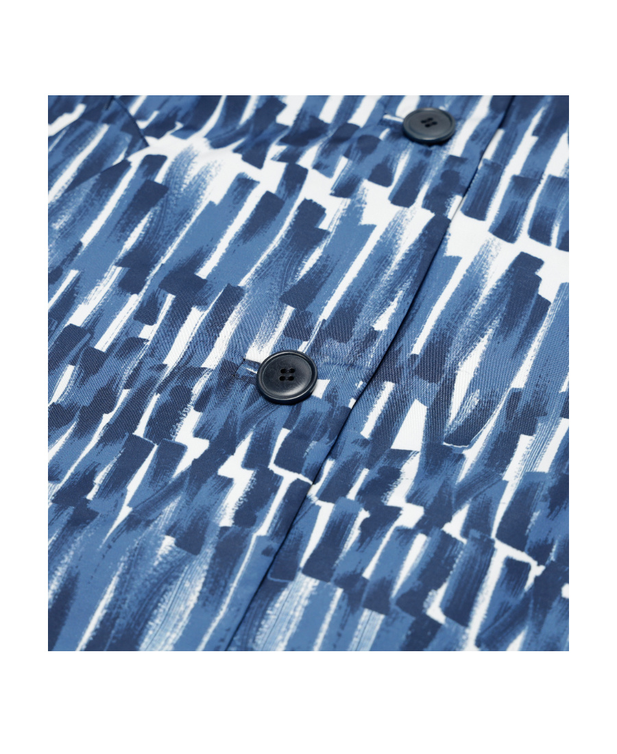Weekend Max Mara Printed Casual Jacket In Blue