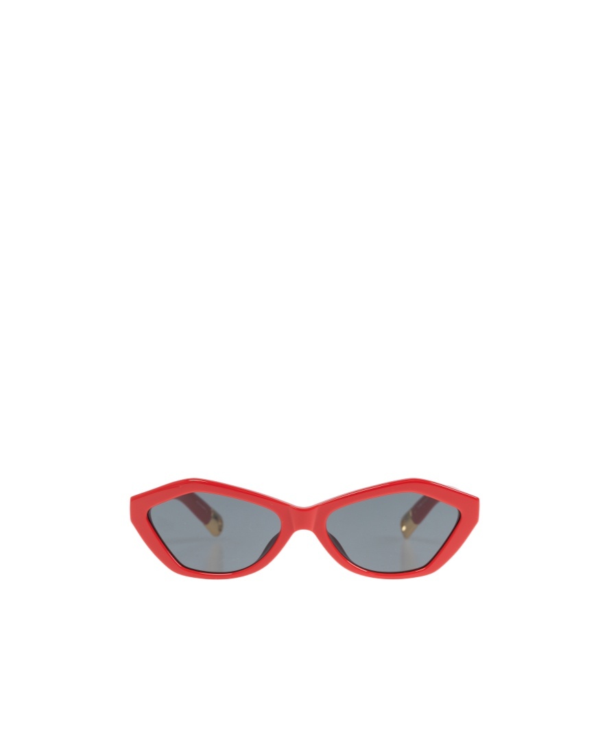 Jacquemus Logo Sunglasses In Gray