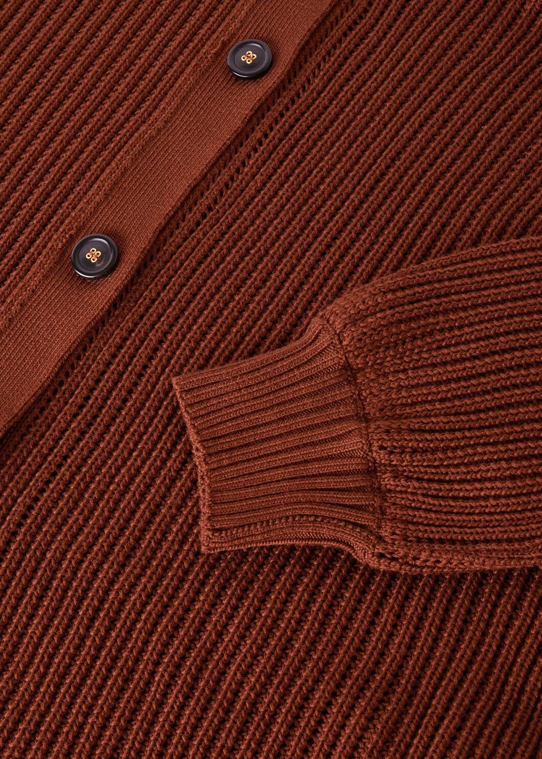 Loro Piana Buttoned V-neck Cardigan In Brown