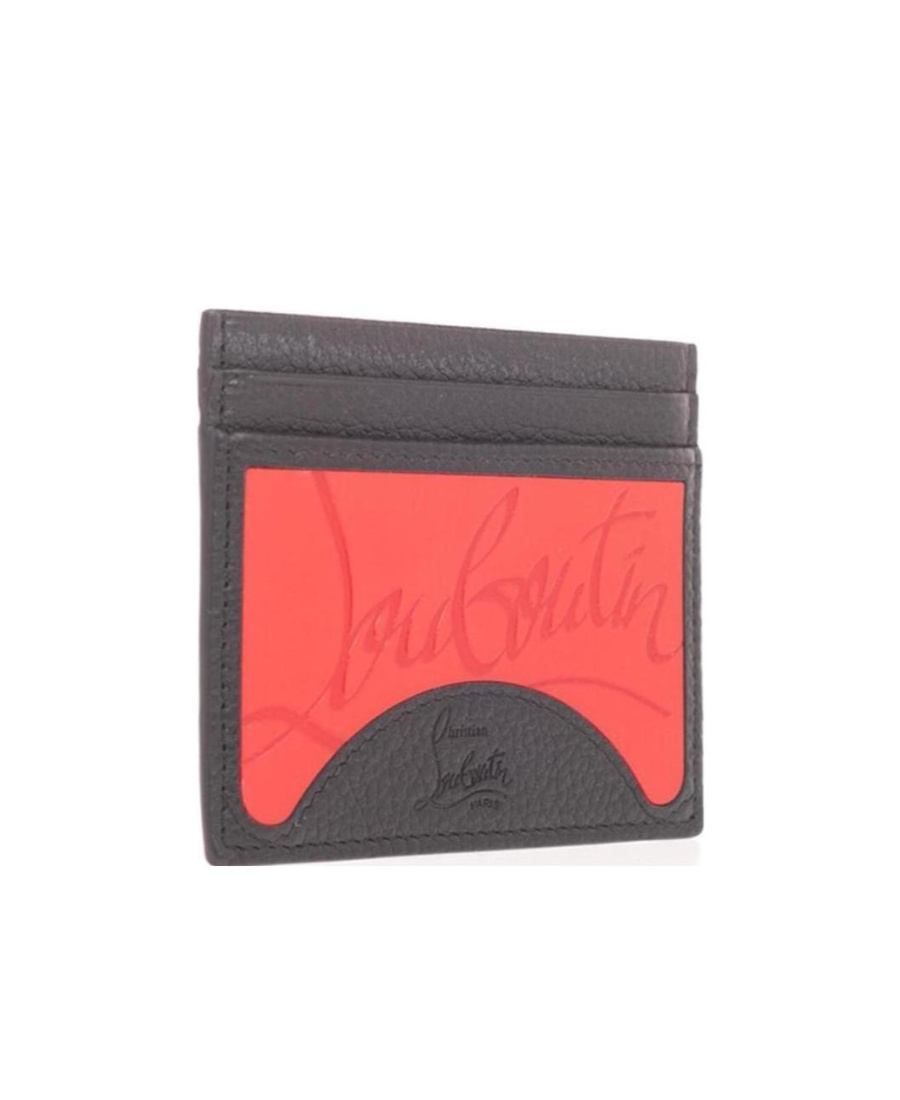 Christian Louboutin Logo-debossed Cardholder In Black