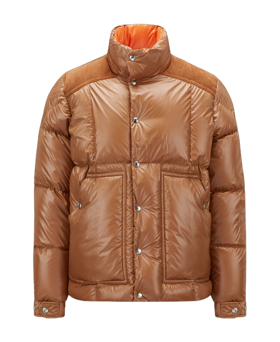 Moncler Jain Padded Down Jacket In Brown