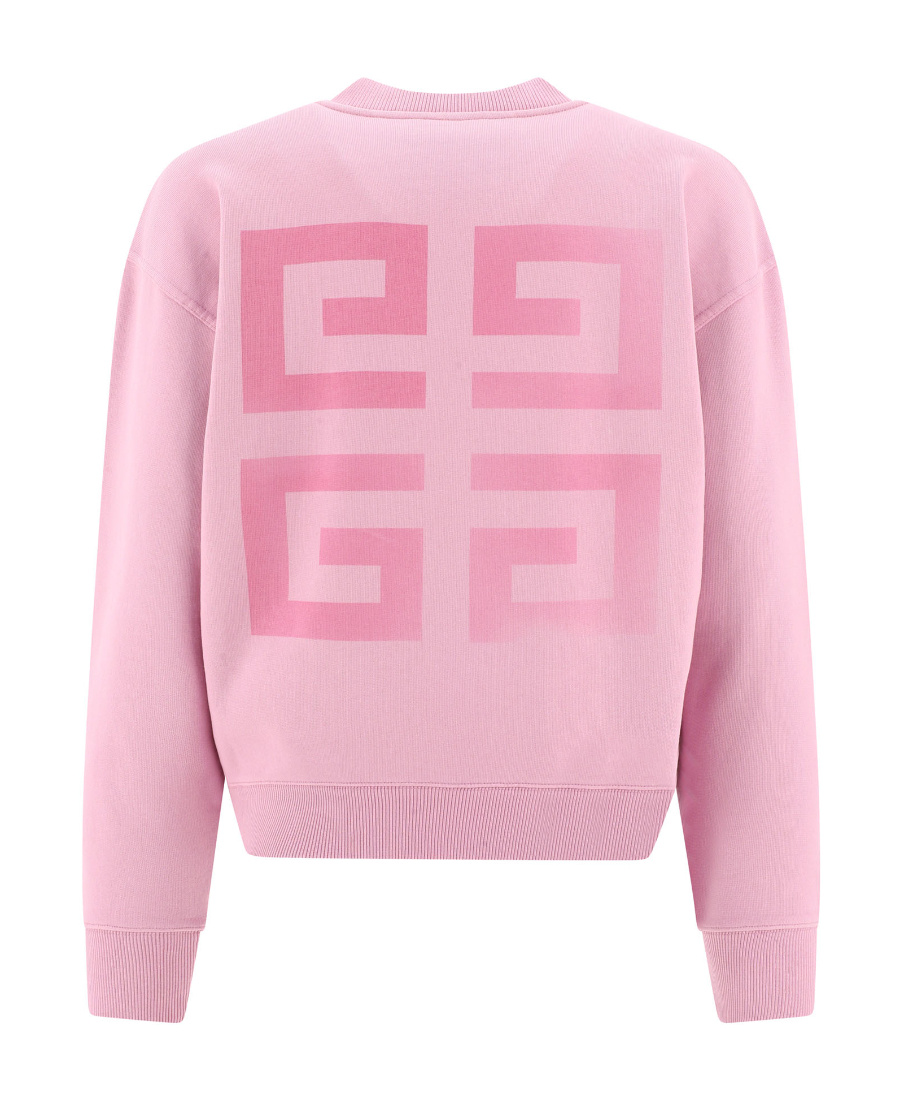 Givenchy Logo Round-necked Sweater In Pink