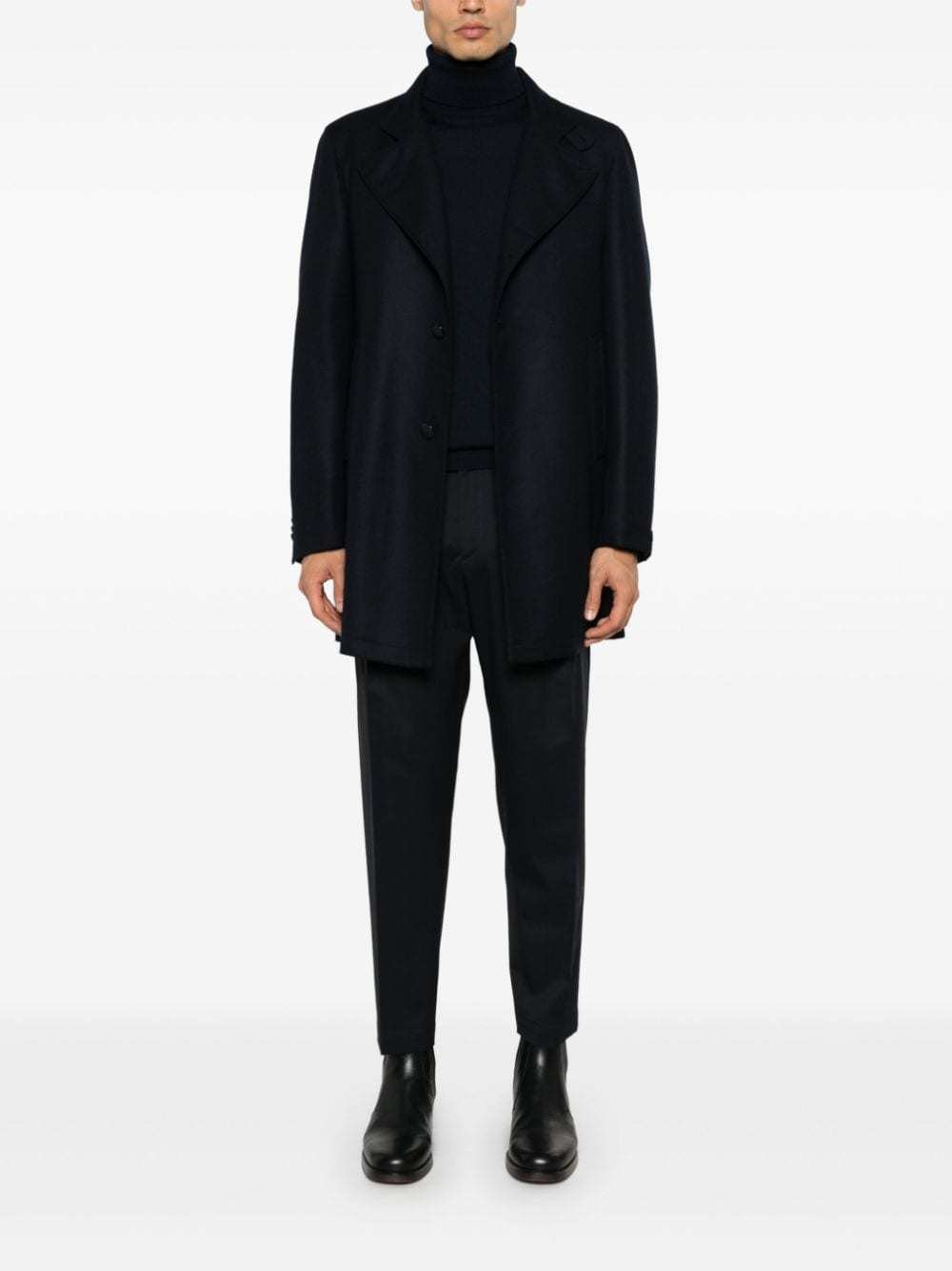 Shop Tagliatore Gordon Coat In Black