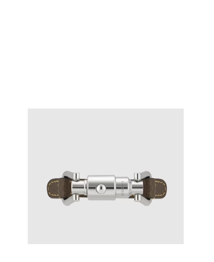 Gucci Piston-closure Leather Bracelet In Green