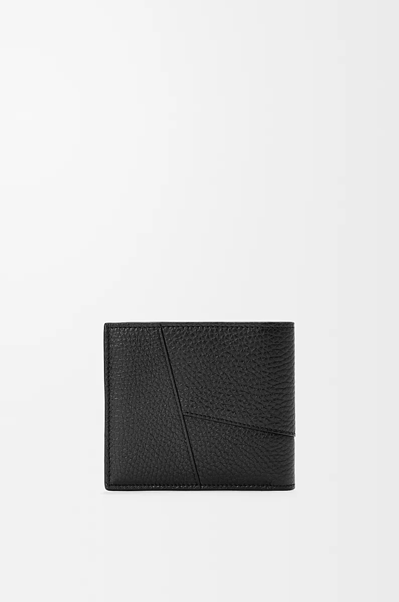 Loewe Puzzle Edge Bi-fold Wallet In Black