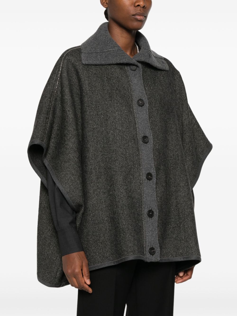 Fabiana Filippi Coats Grey In Black