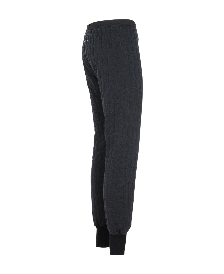 Maison Margiela Animal-patch Panelled Slim Trousers In Black