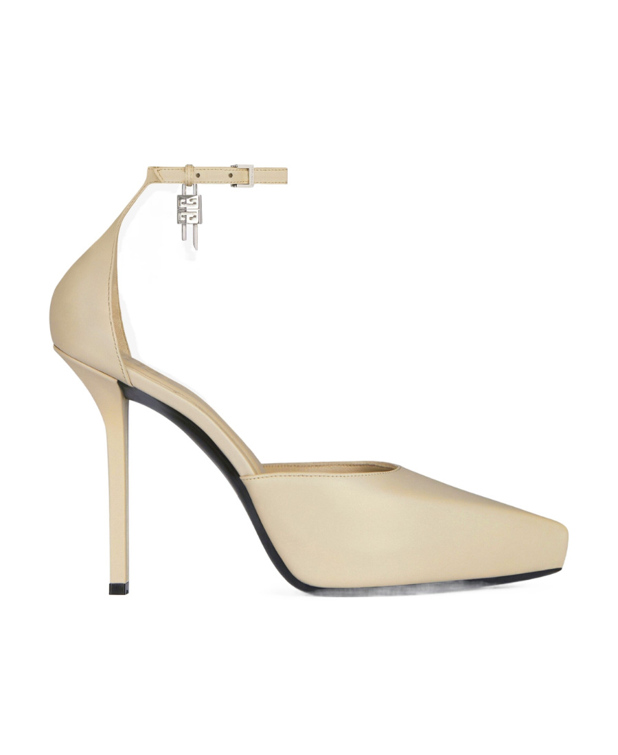 Givenchy G-lock Platform Pumps In Nude