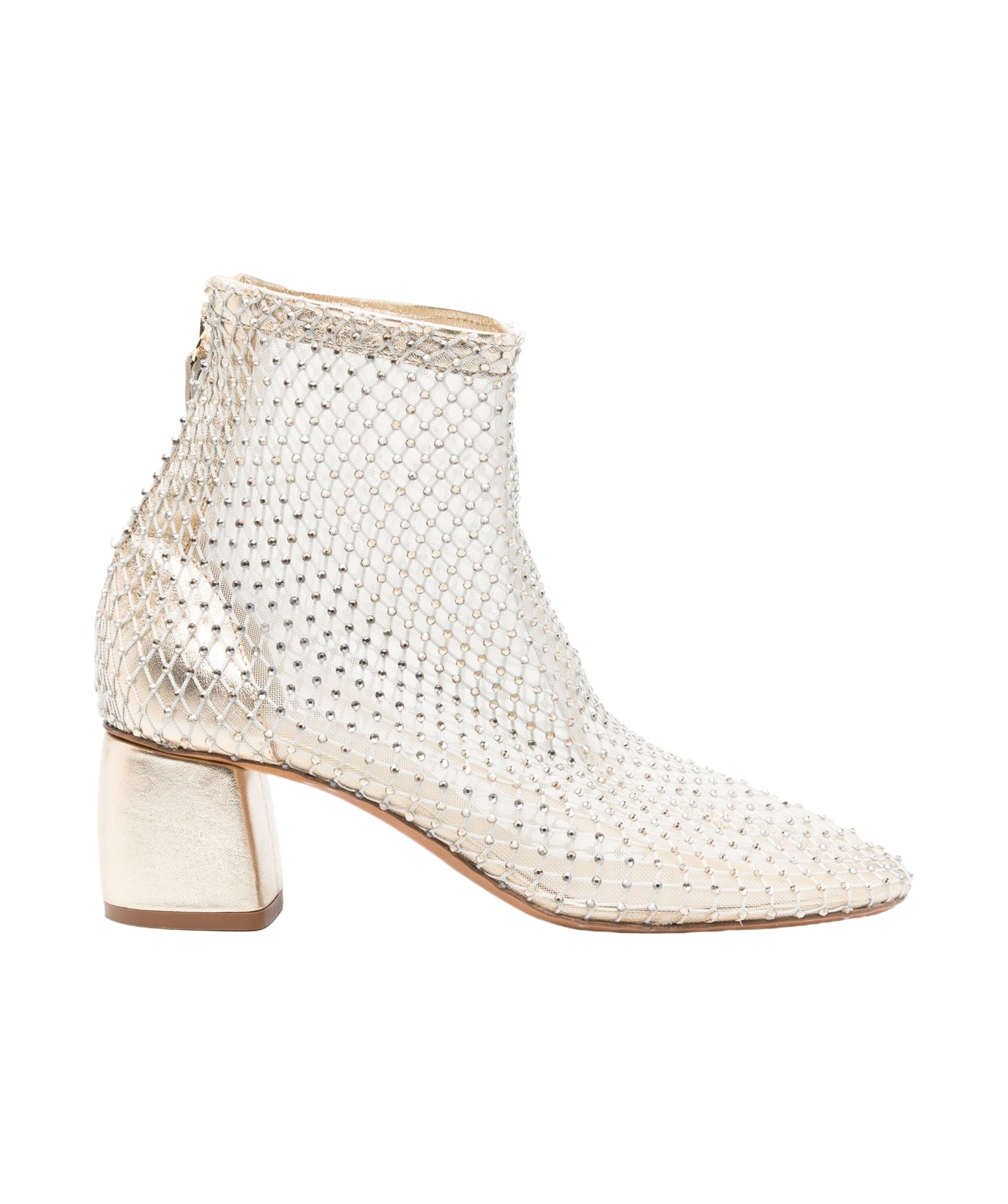 Shop Forte Forte Mesh Ankle Boots In White