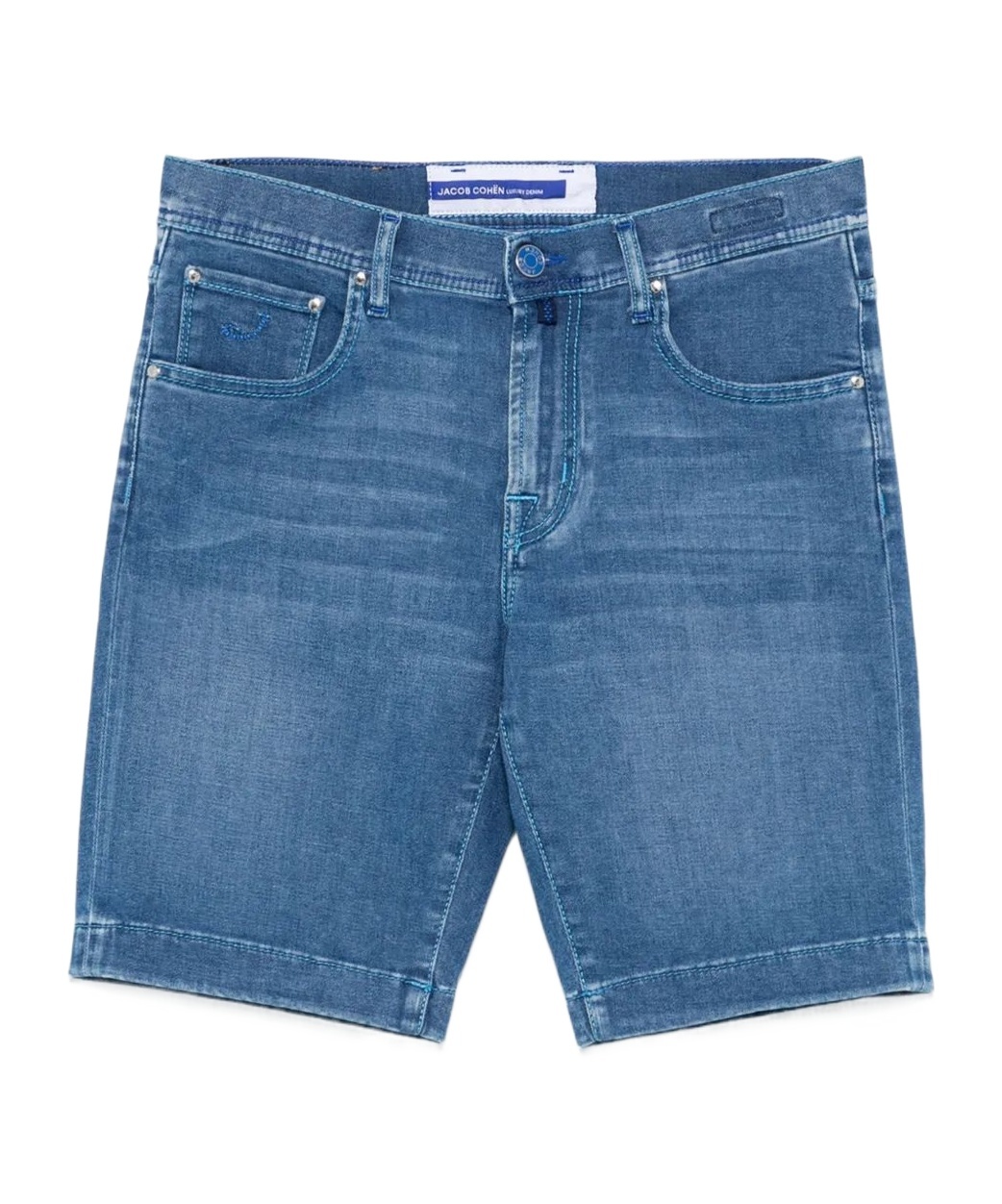JACOB COHEN DENIM SHORTS WITH MULTIPLE POCKETS