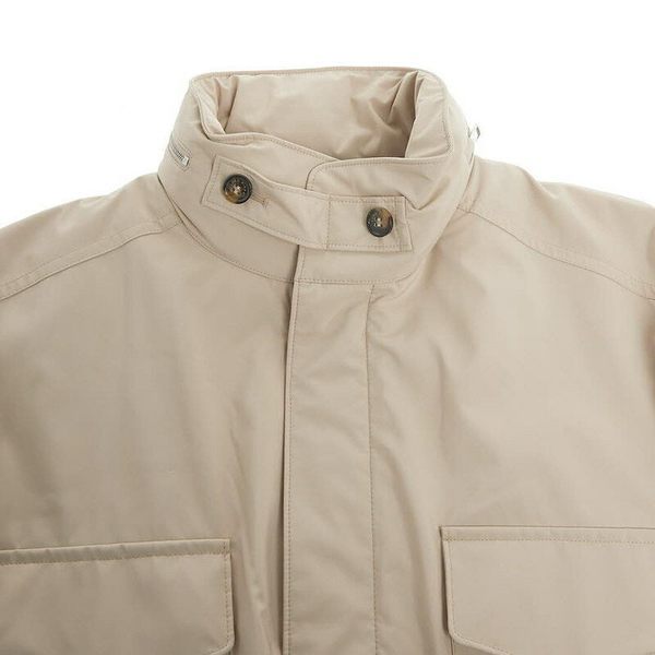 Loro Piana Linen And Silk-blend Field Jacket In Shabei Color