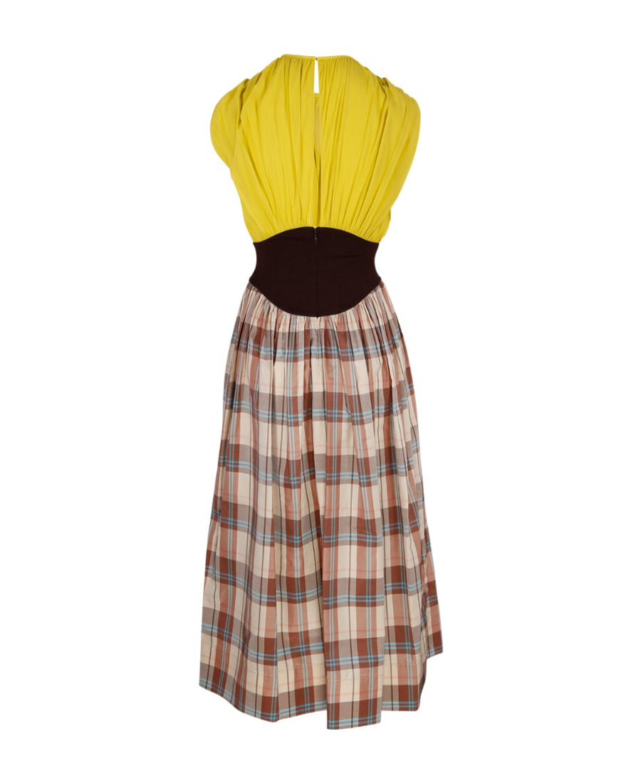 Tory Burch Panelled Silk-chiffon Midi Dress In Multicolor