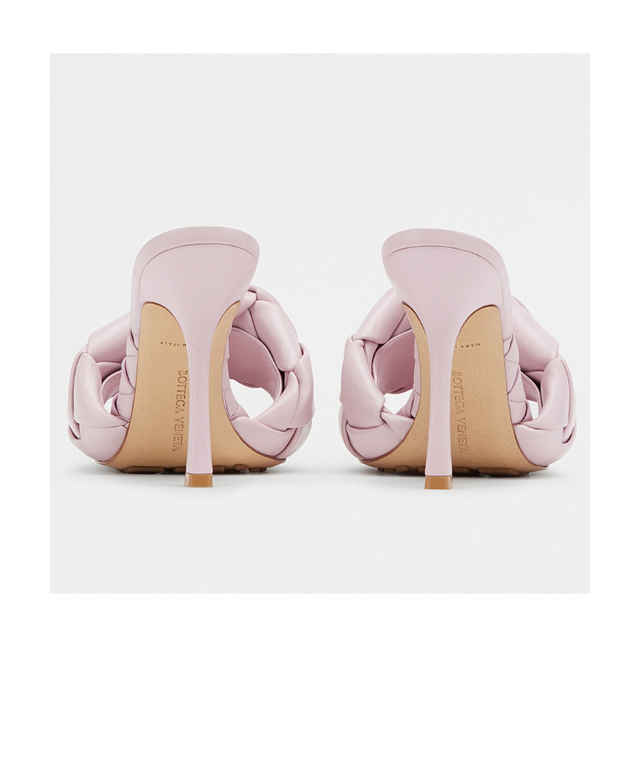 Bottega Veneta Lido 90mm Leather Mules In Pink