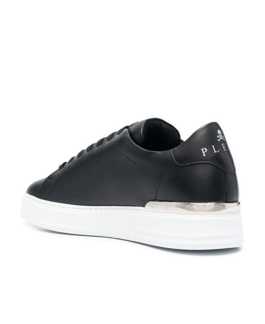 Shop Philipp Plein Low Lace-up Sneakers In Black