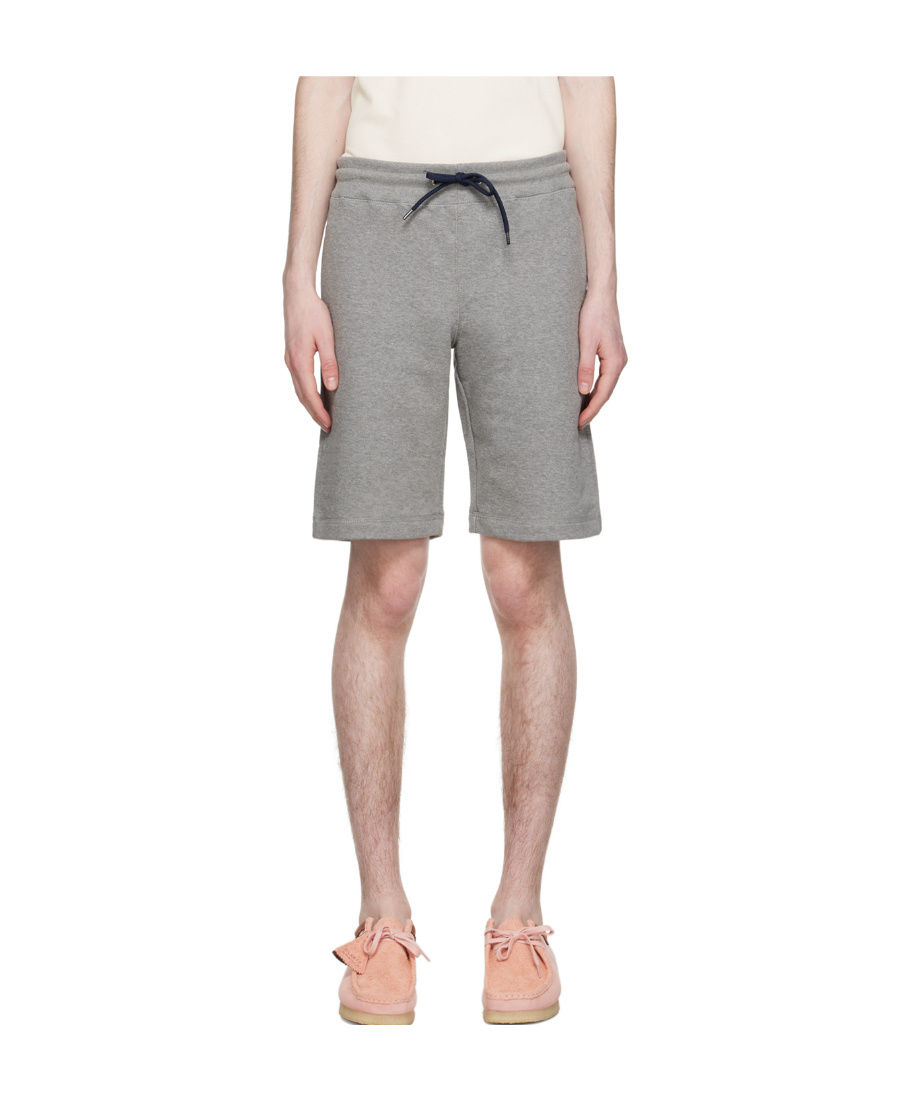 Paul Smith Logo-patch Detail Bermuda Shorts In Gray