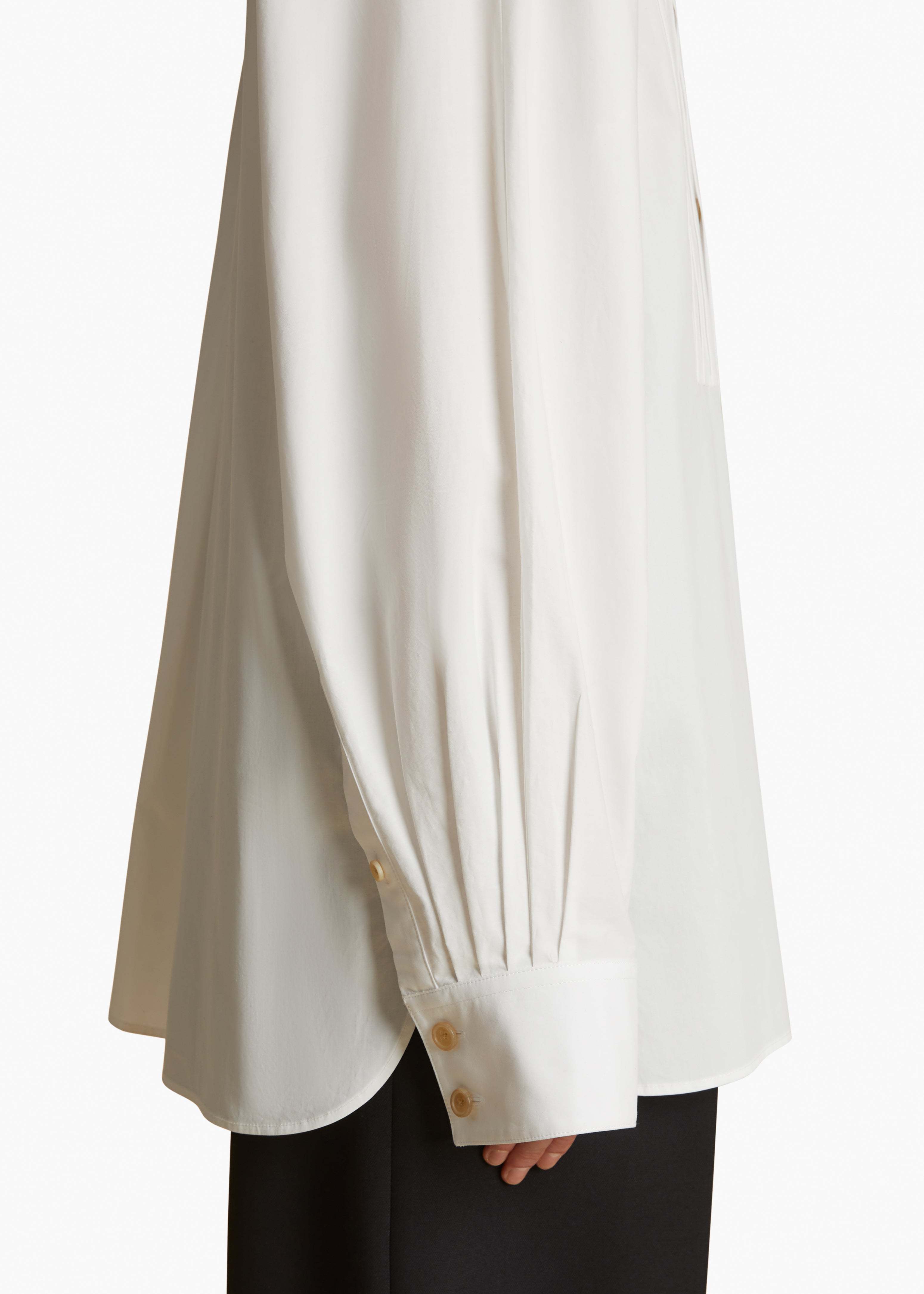 Khaite Long-sleeved Shirt In White