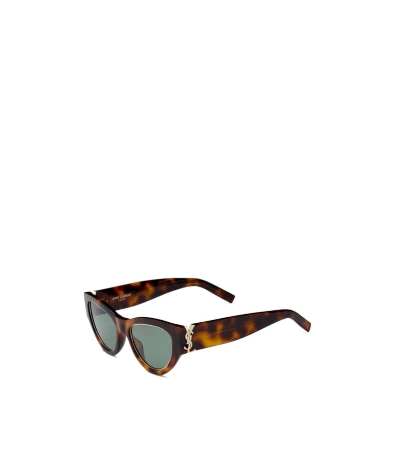 Saint Laurent Full Frame Sunglasses In Green