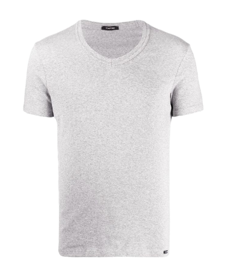 Tom Ford Cotton-blend Jersey T-shirt In Gray