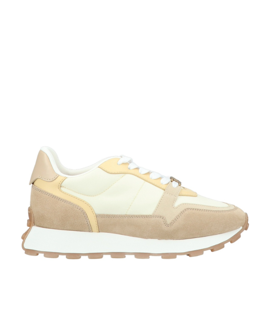 Tod's Logo Logo Low-top Casual Shoes In Nude