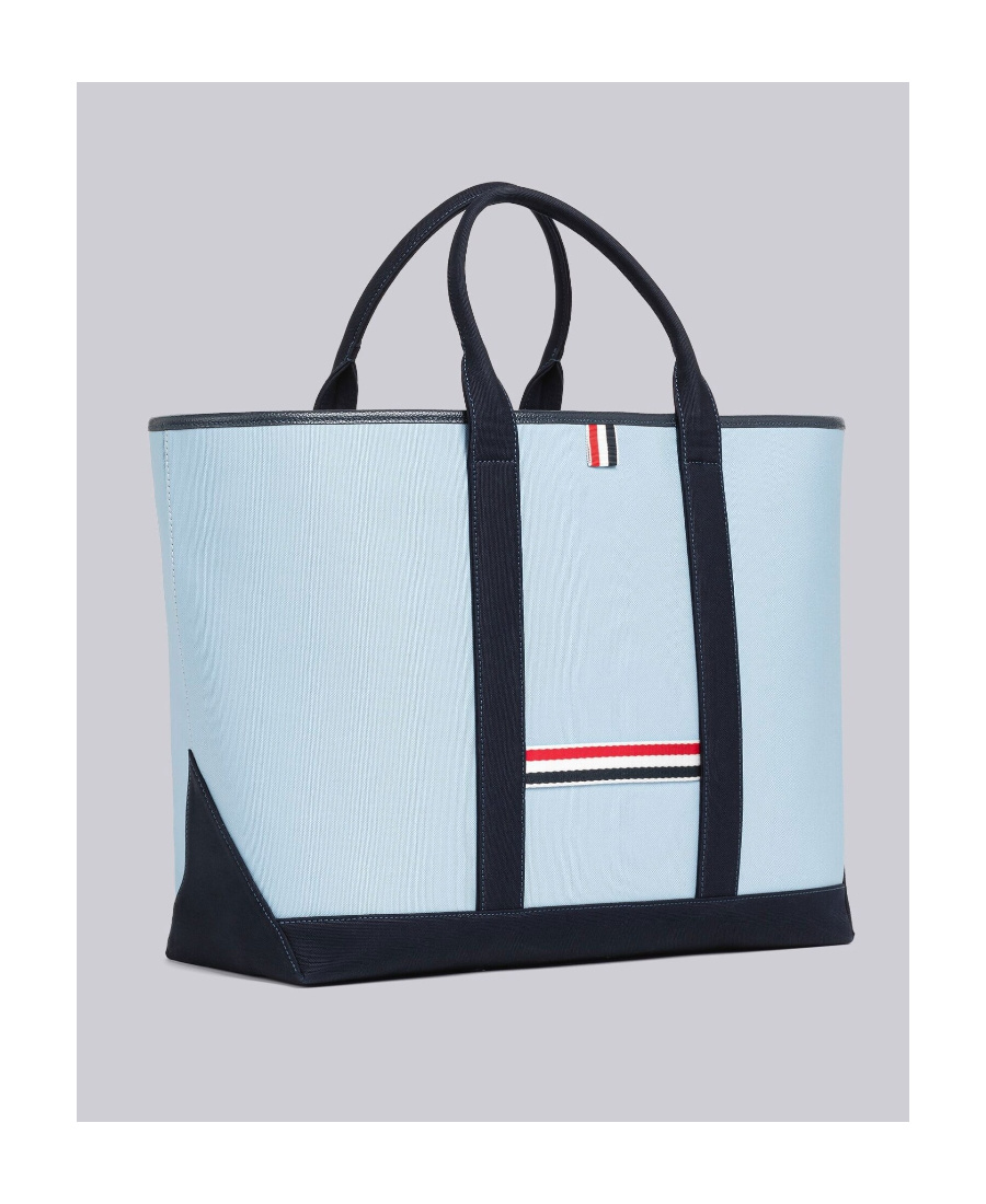 Thom Browne Medium Tool Tote Bag In Blue