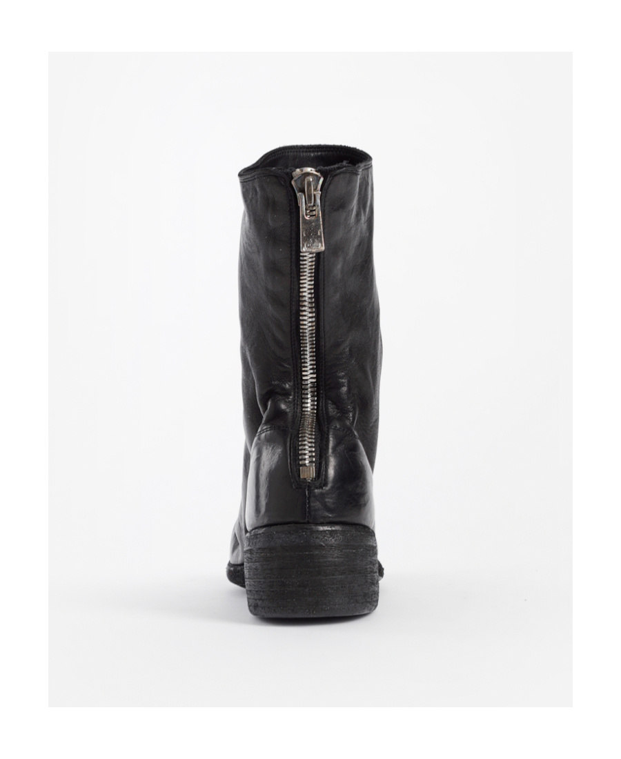 Guidi Back-zipper Boots In Black