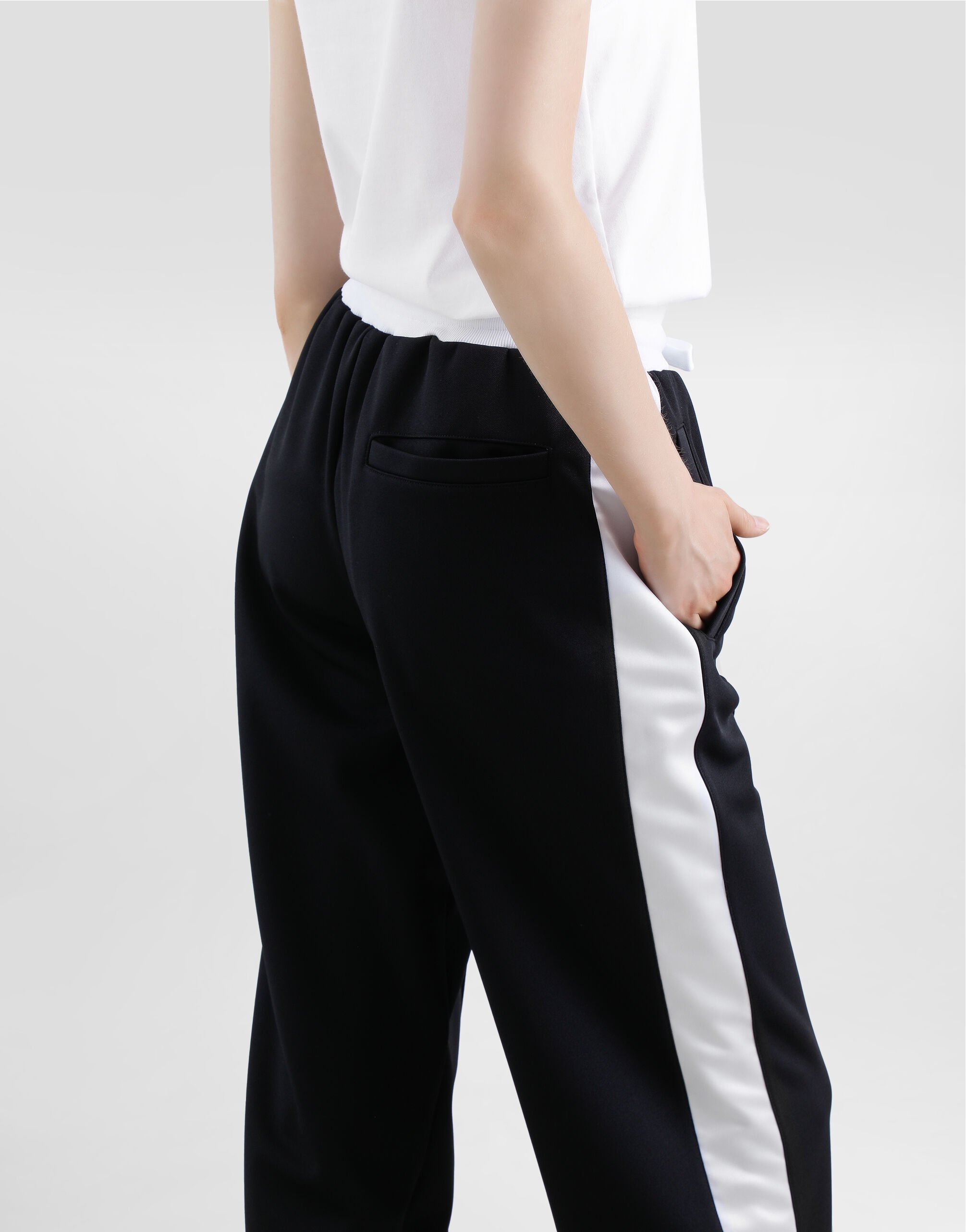 Dolce & Gabbana Logo-embroidered Track Pants In Black