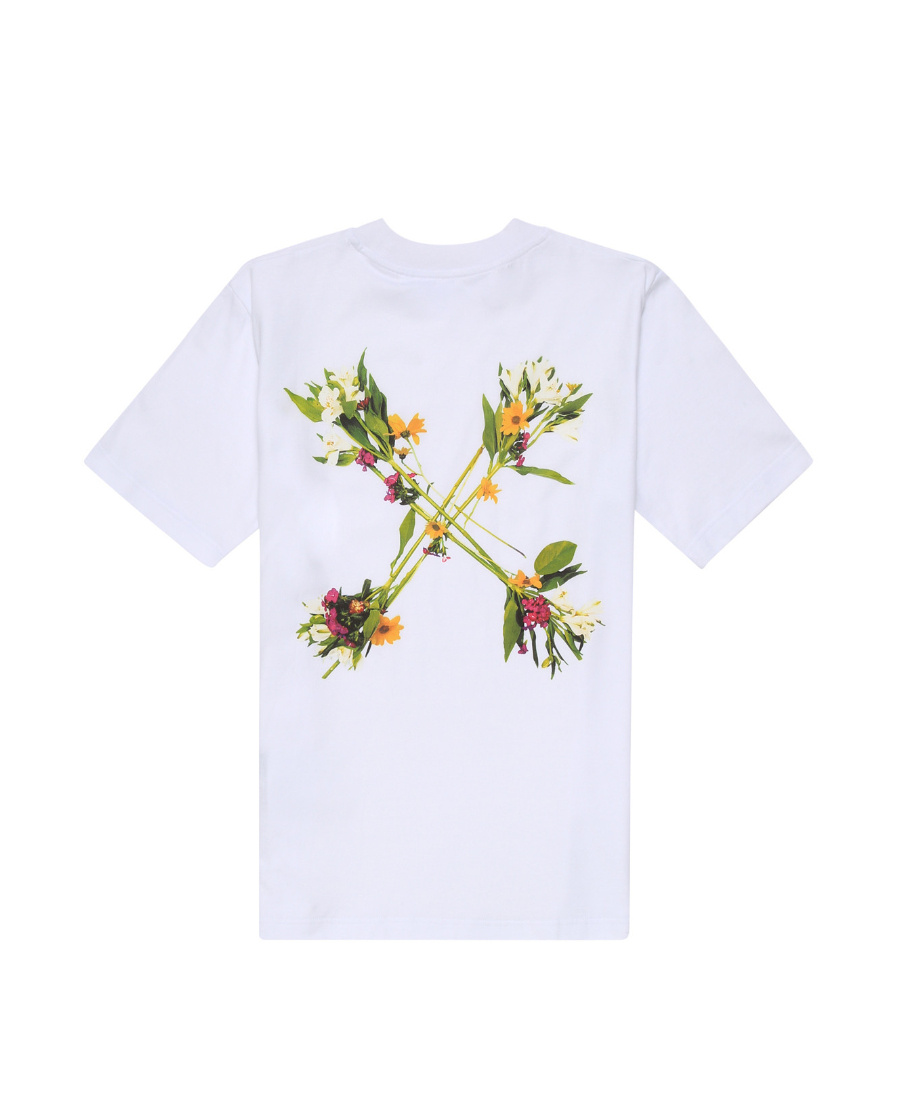 Off-white Flock Arrows Short-sleeve T-shirt In White