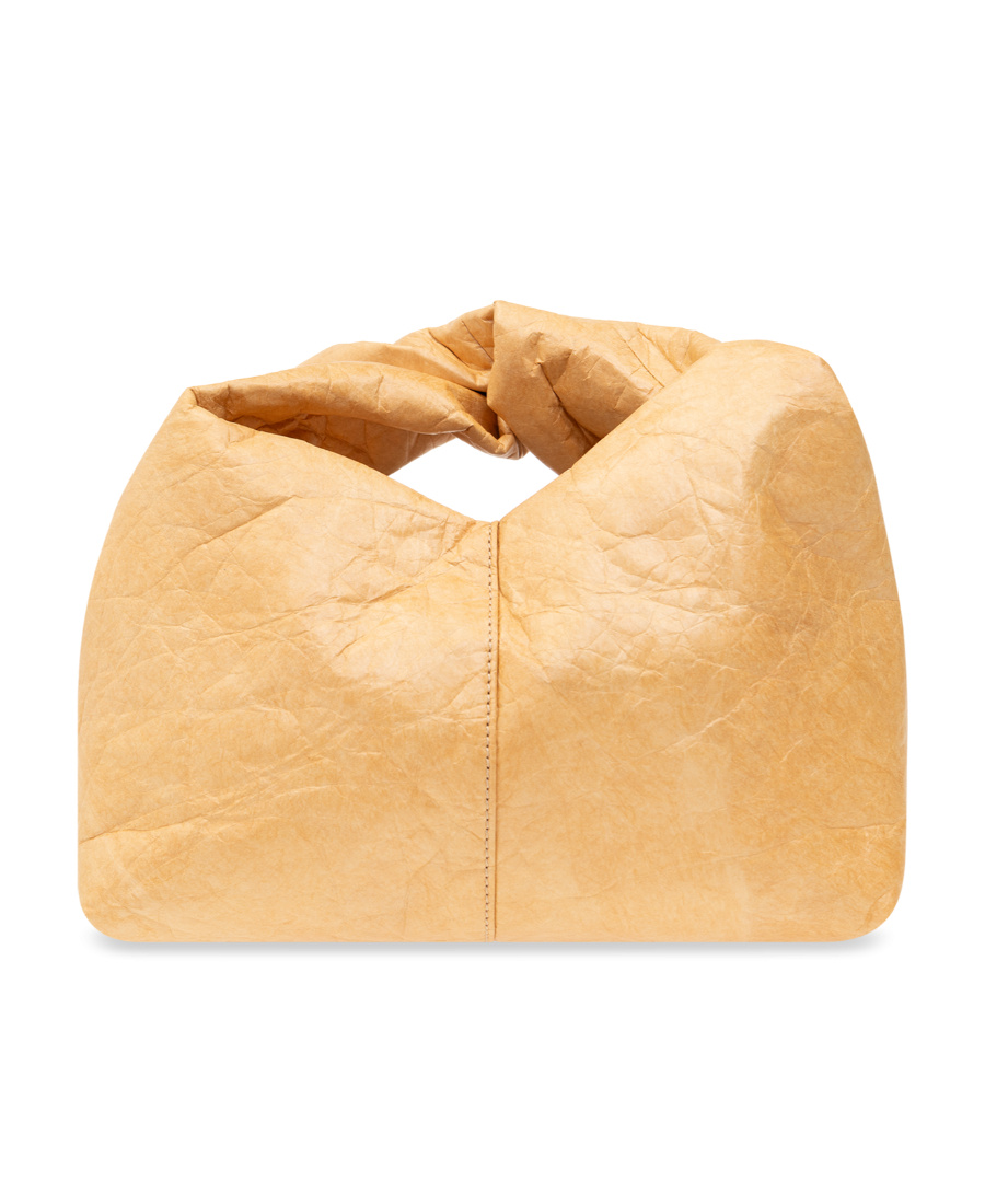 Jw Anderson Twister Crinkle-finish Crossbody Bag In Nude