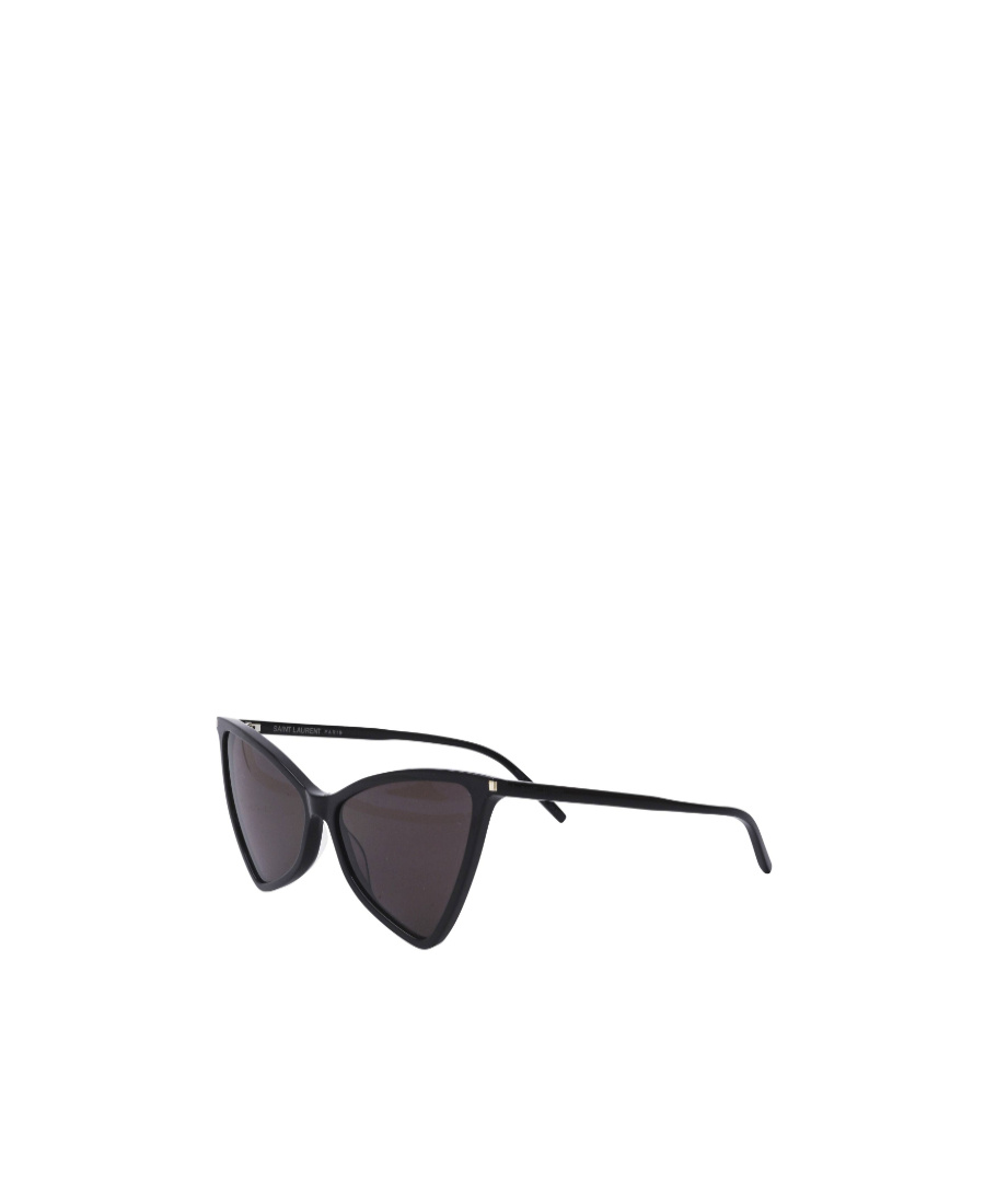 Saint Laurent Black Logo Sunglasses In Black
