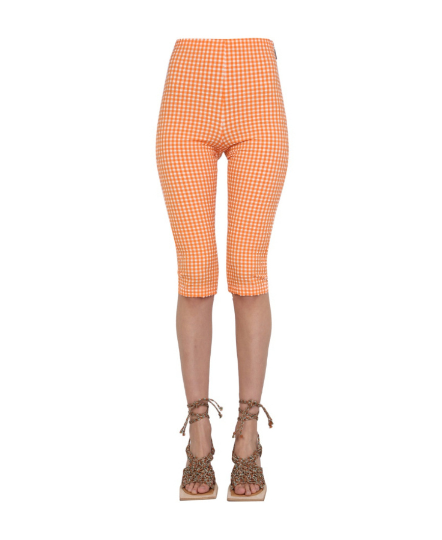 Msgm Check Pattern Bermuda In Nude