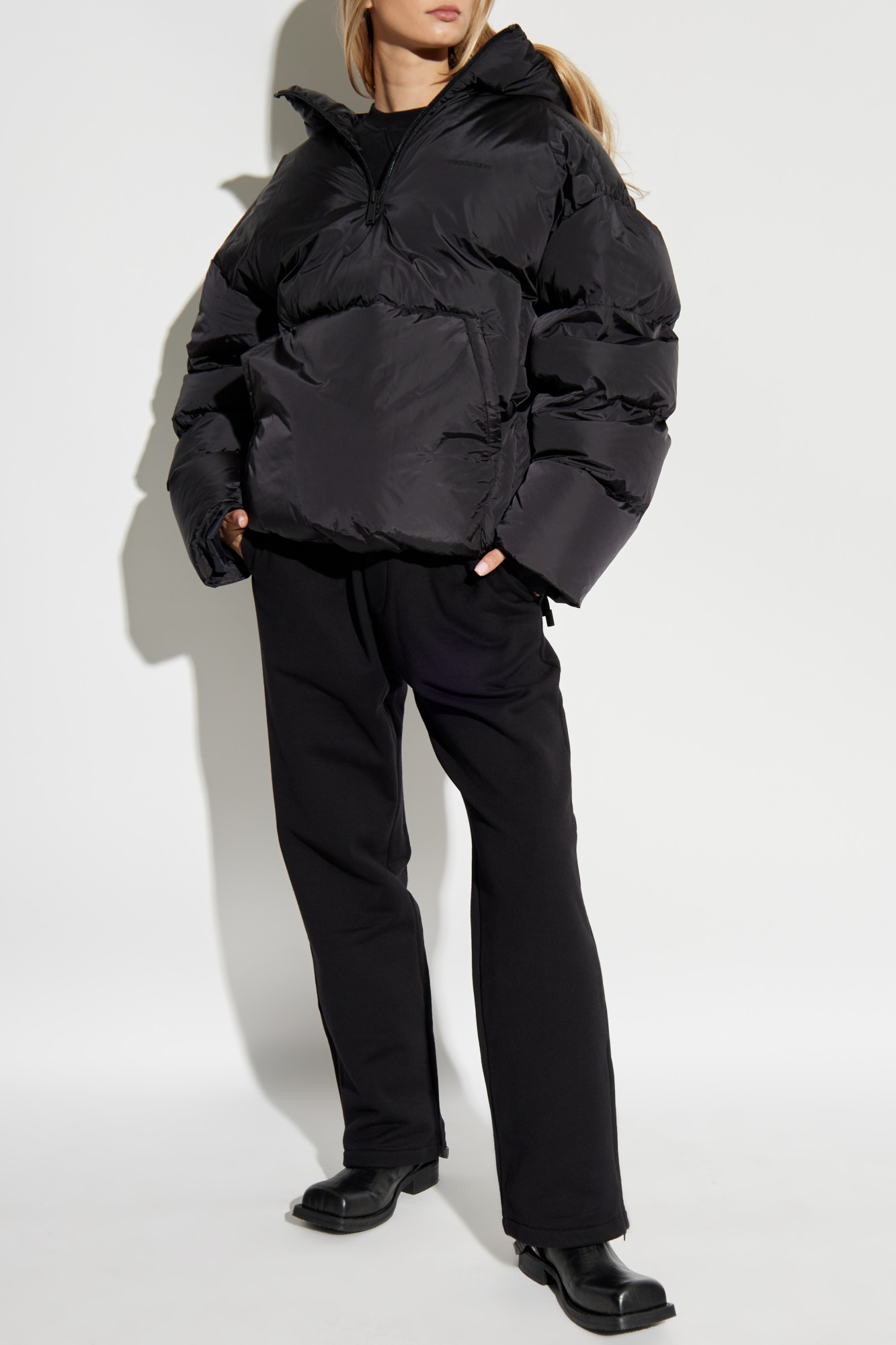 Dsquared2 Padded Hooded Jacket In Black