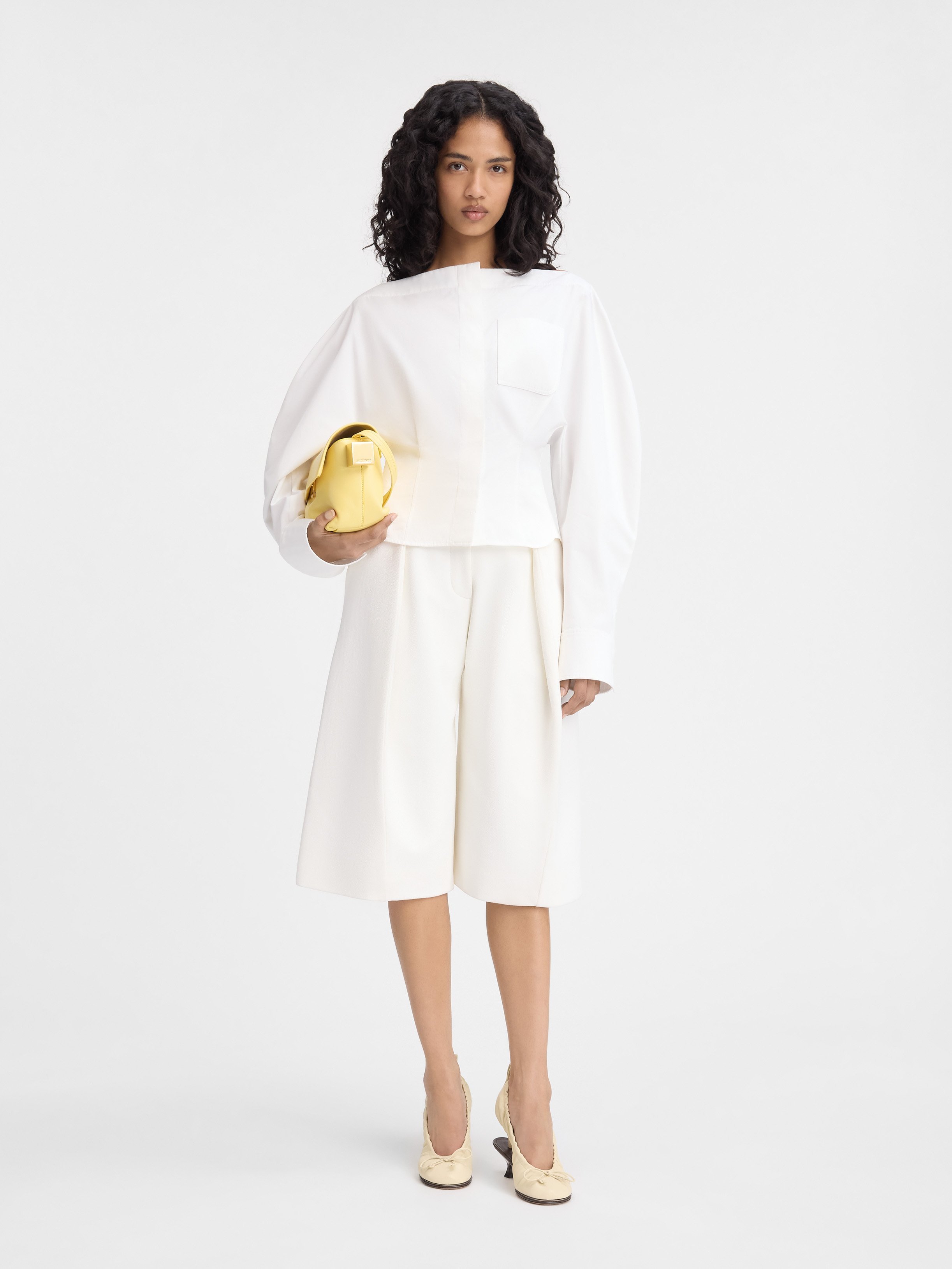 Jacquemus Collar Shirt In White