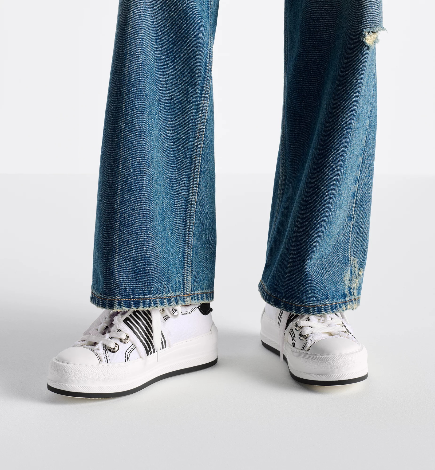 Dior Walk'n' Platform Sneaker In White