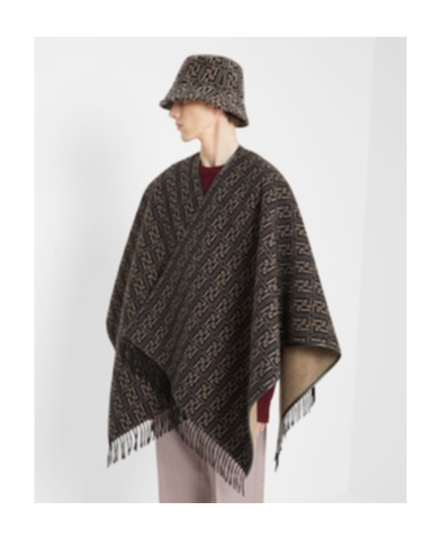 Fendi Ff-jacquard Bucket Hat In Brown