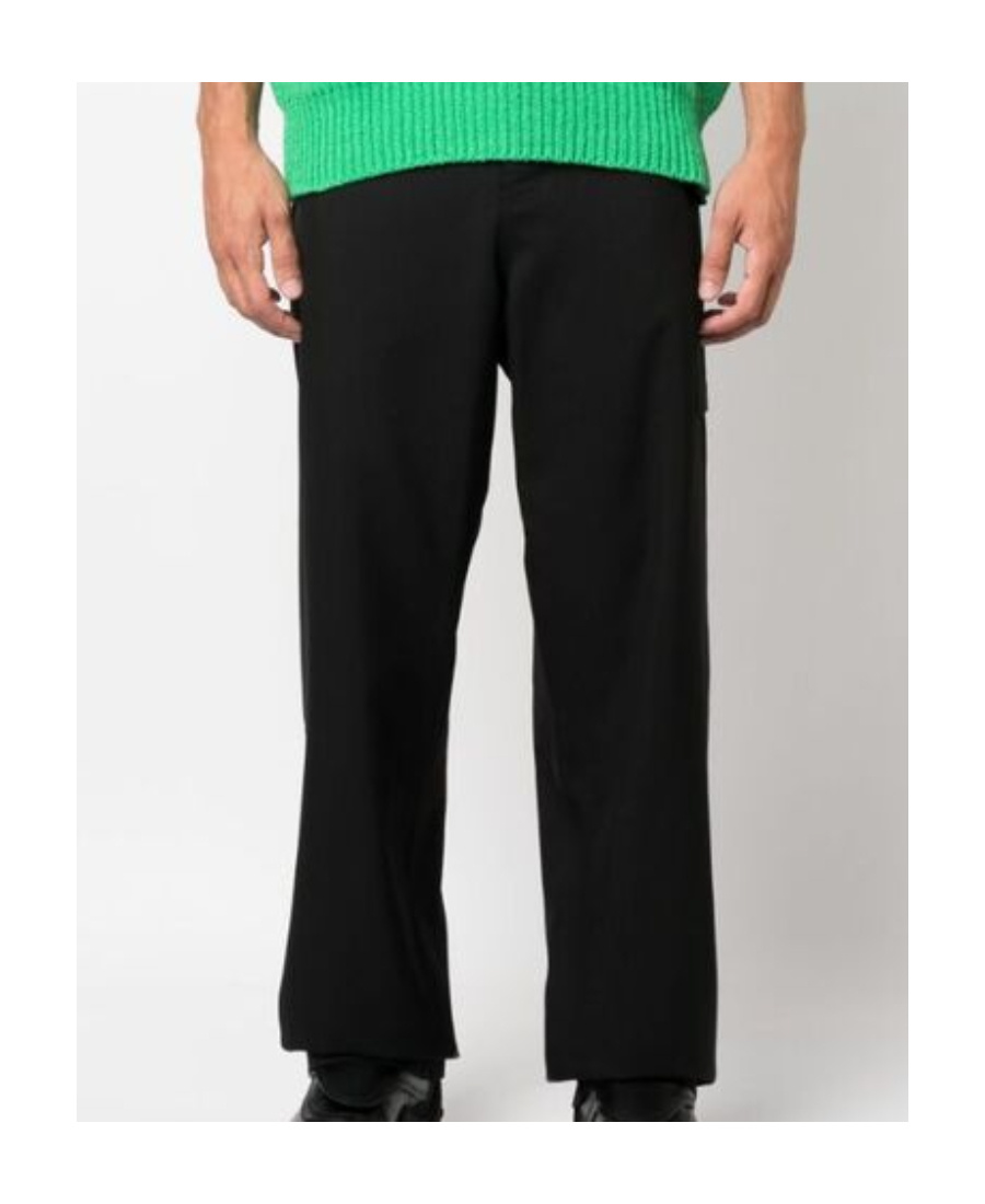 Marni High-waist Straight-leg Trousers In Black
