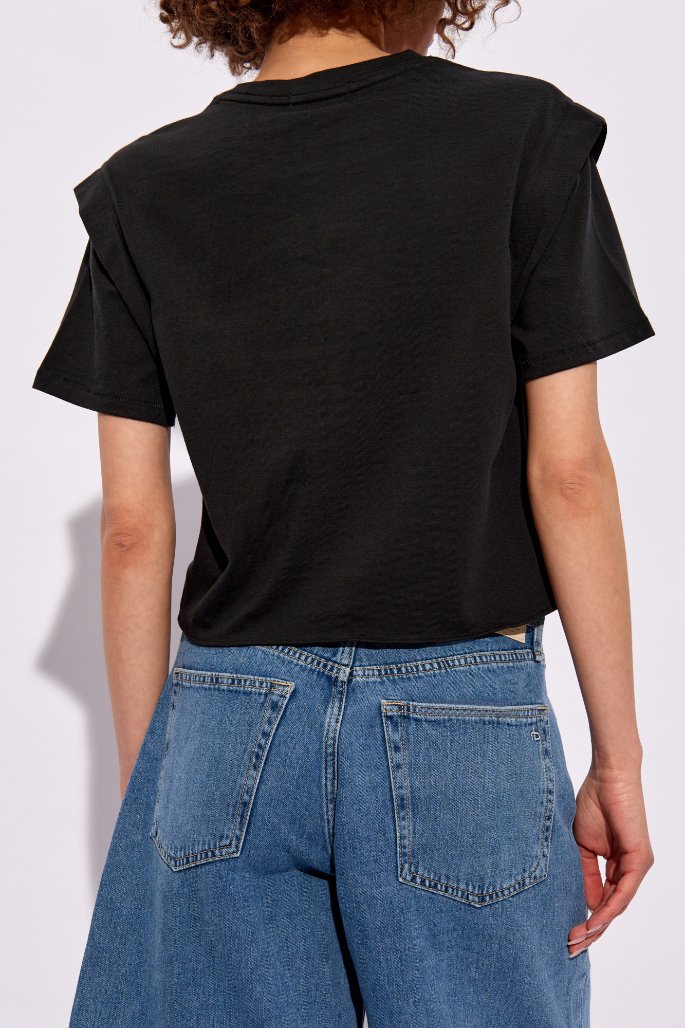 Rag & Bone Mica Knot-detail T-shirt In Black